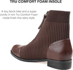 Journee Collection Women's Bexlie Front Zipper Capped Toe Booties  Color Brown Size 9.5M