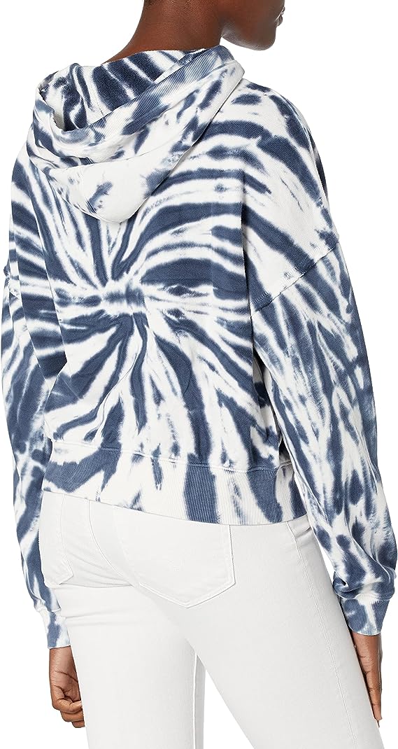Lucky Brand Chill At Home Hoodie Sweatshirt  Color Navy Tye Dye Size M