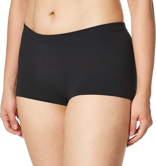 Maidenform Dream Cotton Tailored Boyshort Panties  Black Size M
