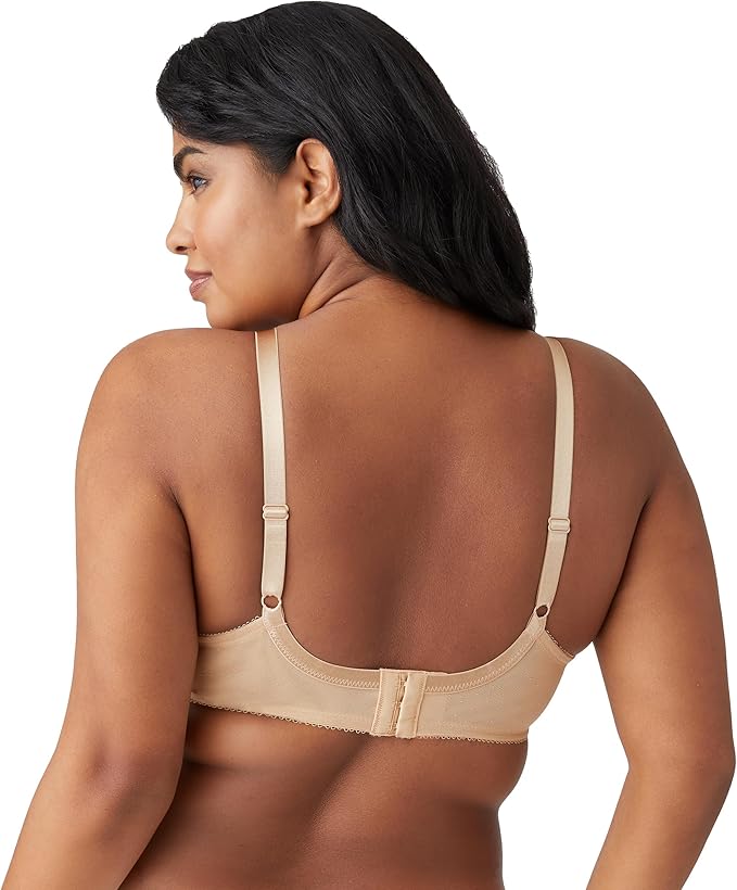 Wacoal Retro Chic Full-Figure Underwire Bra  Toast Nude Size 34C