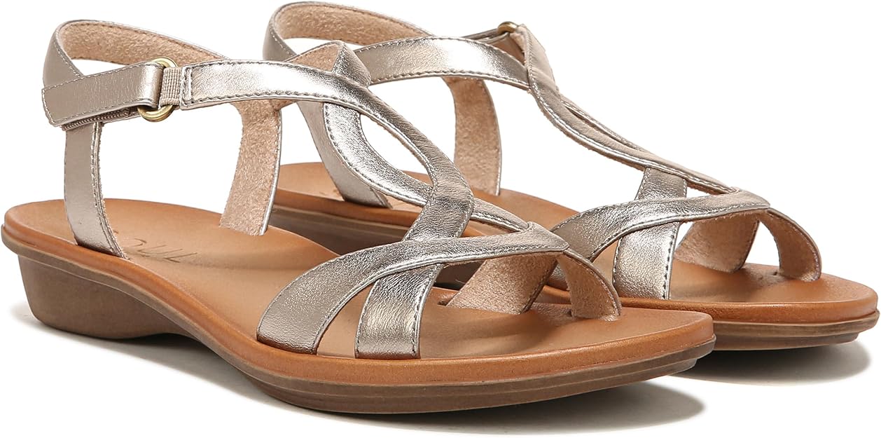 Soul Naturalizer Summer Ankle Strap Summer Sandal  Warm Silver Size 8.5W