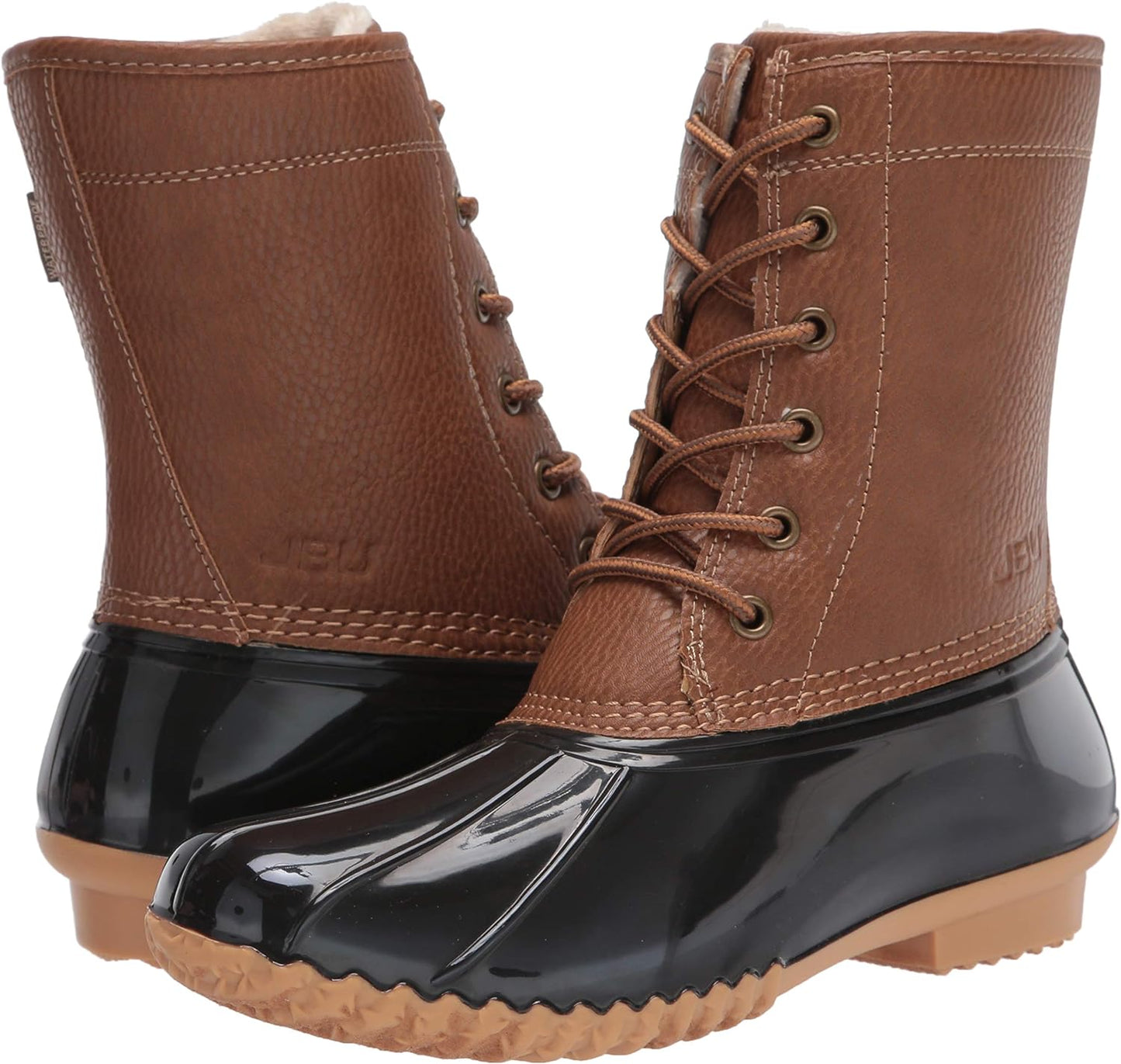 JBU Women's Maplewood Waterproof Rain Mid Calf Boots  Color Chocolate Size 11M