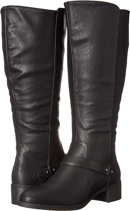 Easy Street Women's Jewel Plus Wide Mid Calf Boot  Color Black Size 7M