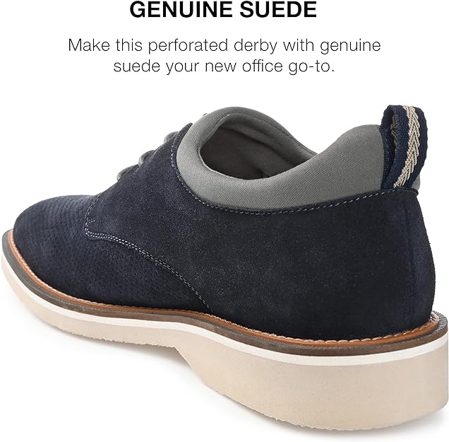 Thomas & Vine Men's Desmond Derby Shoe  Color Navy Size 10.5M