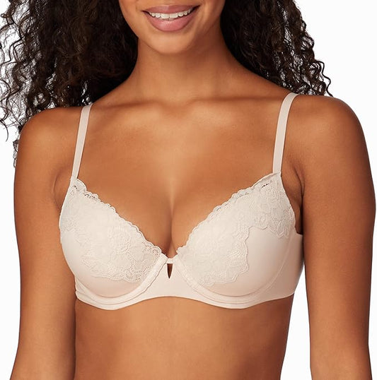 Maidenform Comfort Devotion Your Lift Underwire Bra  Color Sandshell Size 34A