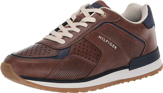 Tommy Hilfiger Men's Alistair Sneaker  Color Brown Size 11M