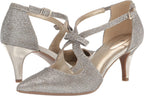 Bandolino Women's Zeffer Kitten Heel Pumps  Color Gold Glam Size 9M