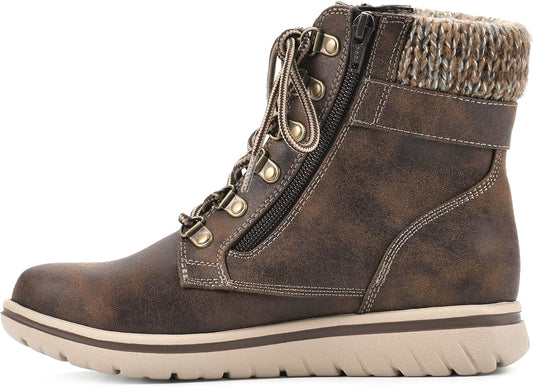 Cliffs by White Mountain Women's Hearty Ankle Boots  Color Brown Size 8.5M