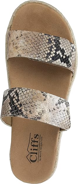 CLIFFS BY WHITE MOUNTAIN Women's TIONNA Sandal  Color Tan Size 7.5