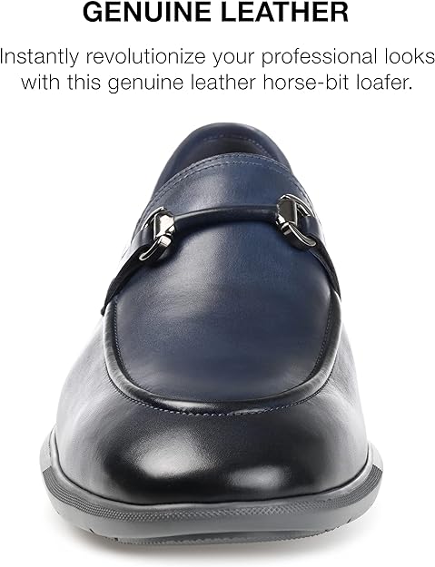 Thomas & Vine Mens Burns Bit Tru Comfort Loafer  Color Navy Size 12M