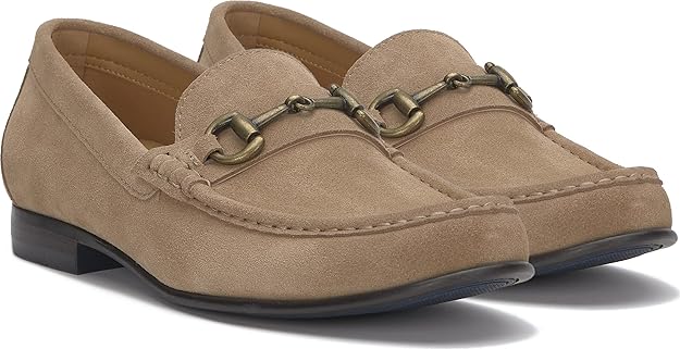 Vince Camuto Men's Caelan Bit Dress Loafer  Sandstone/Tolsue Size 10.5