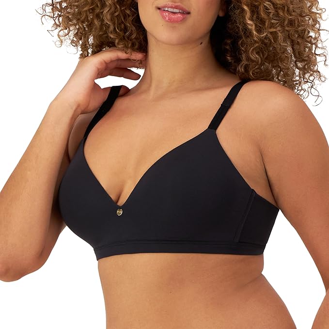 Maidenform Everyday Luxe T-Shirt Wireless Convertible Bra  Black Size 34C