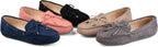 Journee Collection Women's Thatch Faux Suede Slip-on Loafers  Color Navy Size 7M