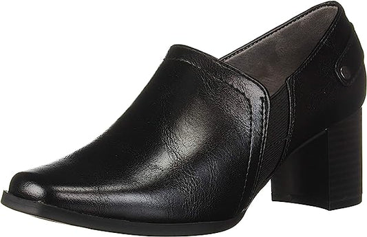 LifeStride Women's Shannon Mid-Heel Shooties Loafer  Color Black Size 8.5M