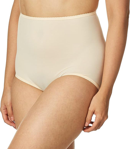 Bali Skimp Skamp Brief Smoothing Stretch Brief Underwear   Mocha Mist Nude Size 7/L