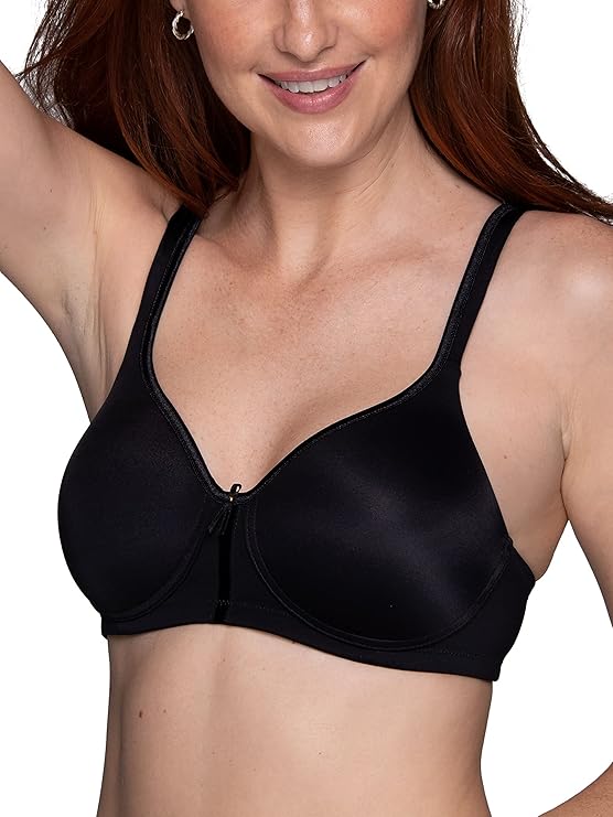 Vanity Fair Body Caress Full Coverage Wireless Bra  Midnight Black Size 40B