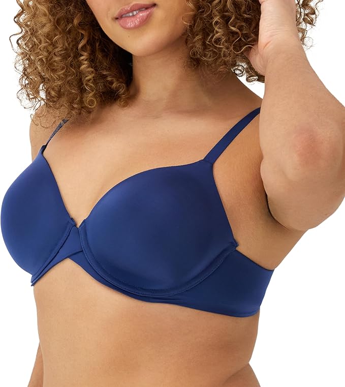 Maidenform Underwire One Fab Fit Demi T-Shirt Convertible Bra  Navy Eclipse Size 38B