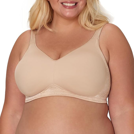 Playtex 18 Hour Side & Back Smoothing Wireless Bra  Nude Size 36B