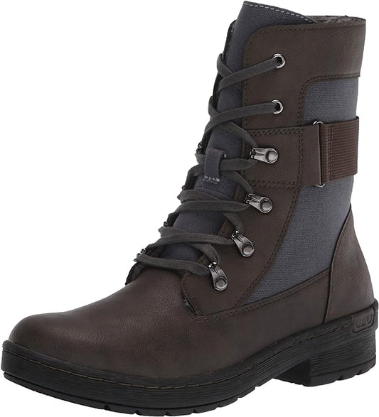 JBU by Jambu Women's Stevie Water-Resistant Combat Boot  Color Olive Size 7.5M