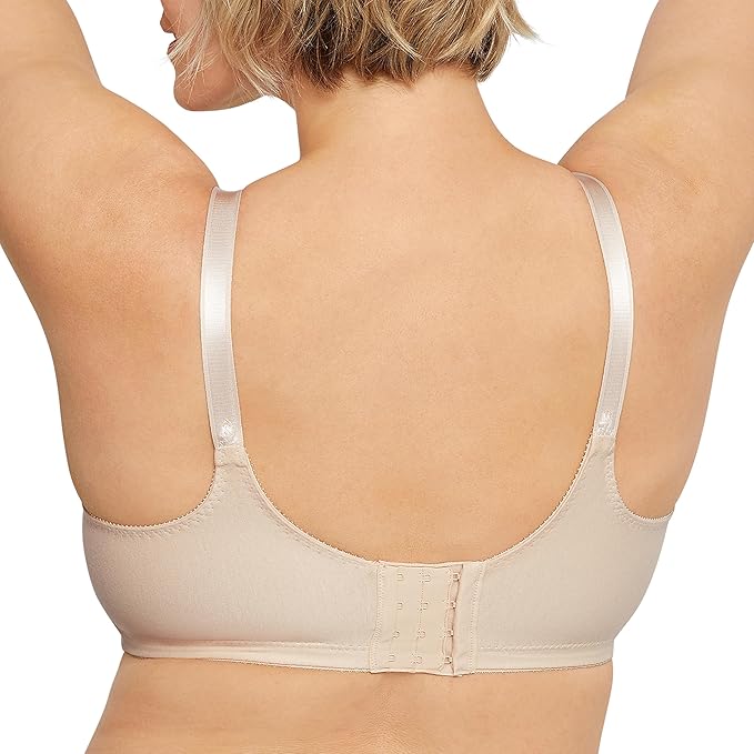 Bali Cotton Double Support Wireless Bra  Soft Taupe Nude Size 38DD