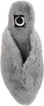 Journee Collection Women's Faux Fur Sundown Slippers  Gray Size 11
