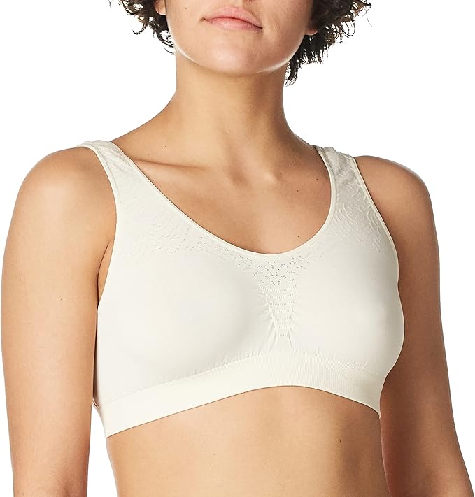 Bali Comfort Revolution Microfiber Crop Top Bra  Light Beige Nude Size 2XL