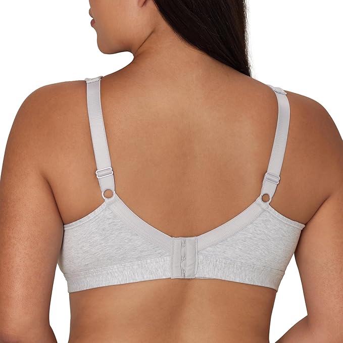 Playtex 18 Hour Cotton Stretch Ultimate Lift T-Shirt Bra  Grey Heather Size 38DD