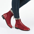 Journee Collection Women's Bexlie Front Zipper Capped Toe Booties  Color Brown Size 9.5M