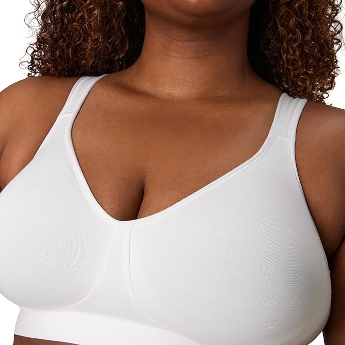 Playtex 18 Hour Cotton Stretch Ultimate Lift T-Shirt Bra  White Size 38DD