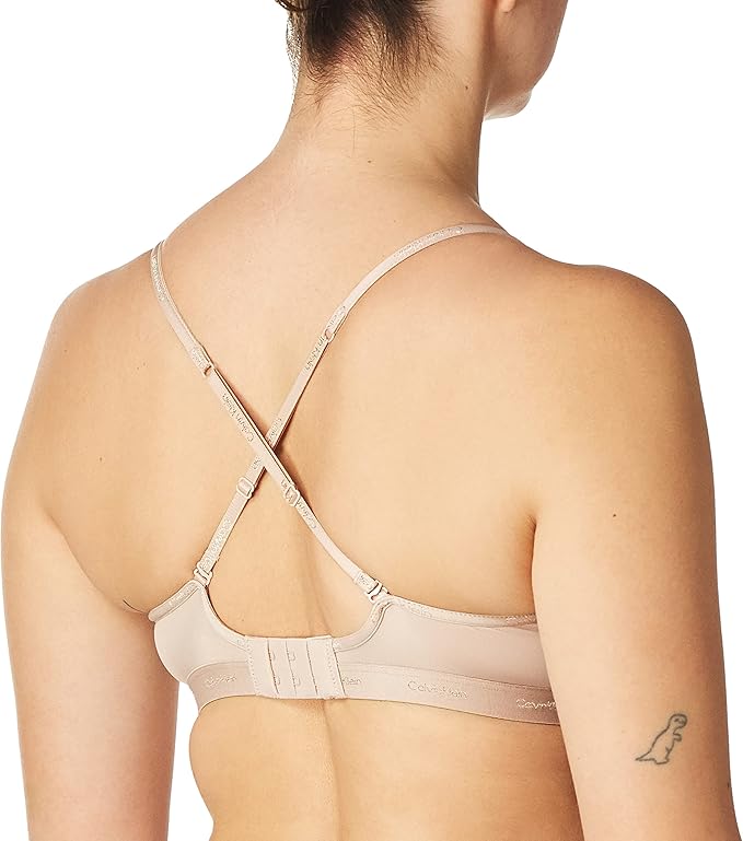 Calvin Klein Women's Form To Body Lightly Lined Bralette  Cedar Size XS