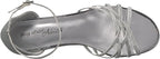 Easy Street Women's Tarrah Crossover Wedge Sandals  Color Silver Glitter Size 7.5WW