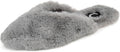 Journee Collection Women's Faux Fur Sundown Slippers  Gray Size 11
