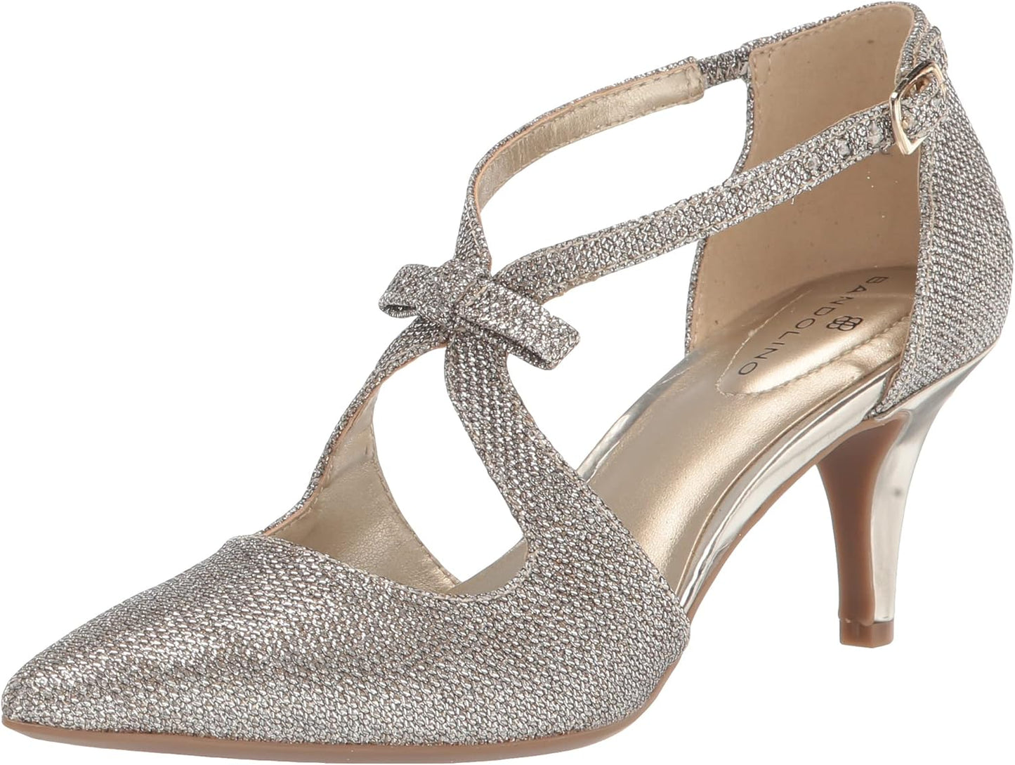 Bandolino Women's Zeffer Kitten Heel Pumps  Color Gold Glam Size 9M