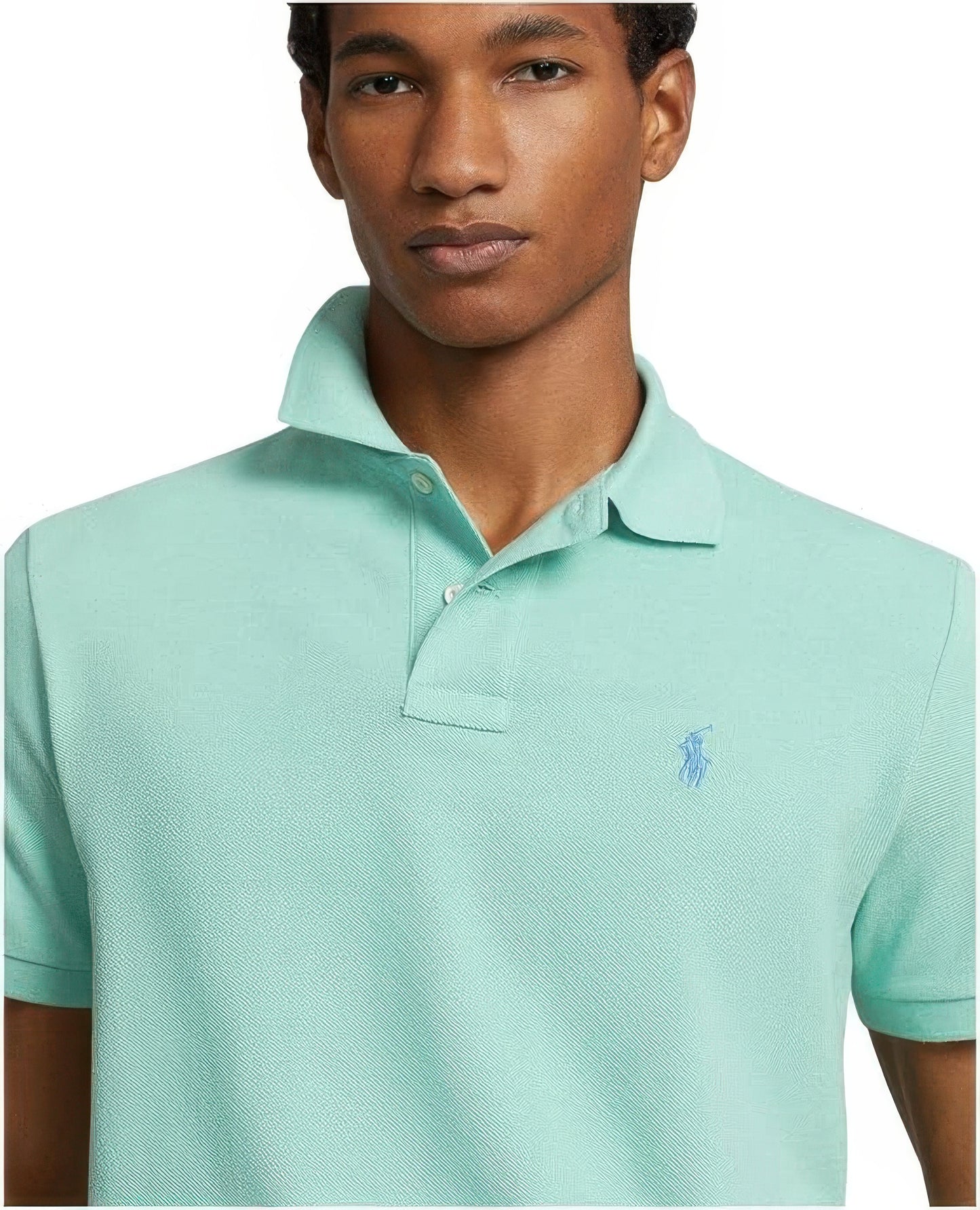 Polo Ralph Lauren Men's Cotton Custom Slim-Fit Polo Shirt  Celadon Size S