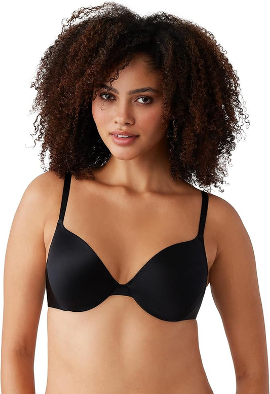 Wacoal Women's Inner Sheen Contour T-Shirt Bra  Black Size 34DDD