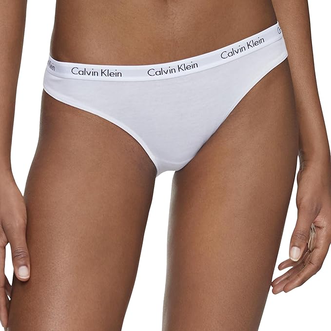 Calvin Klein Carousel Bikini Panties 3-Pack  Black/White/Grey Heather Size M