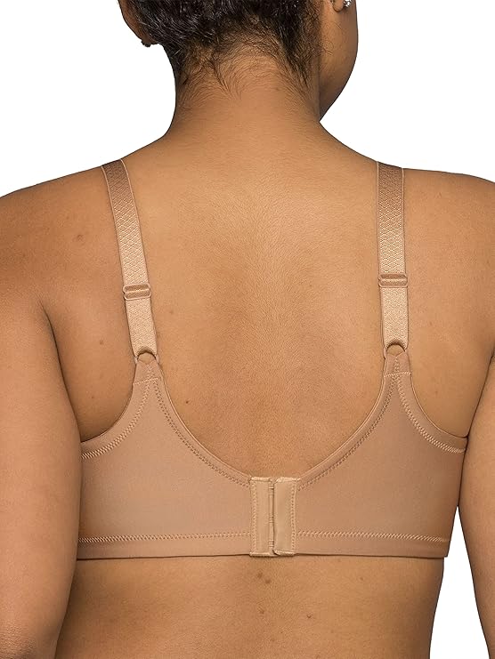 Vanity Fair Full Figure Beauty Back Lined Smoothing Bra  Tan Nude Size 36DD