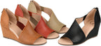 Journee Collection Women's Aretha Wedge  Color Taupe Size 10M