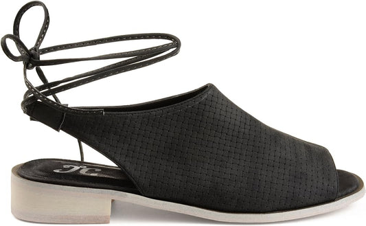 Journee Collection Women's Blanch Bobbi Slingback Sandal  Color Black Size 9M