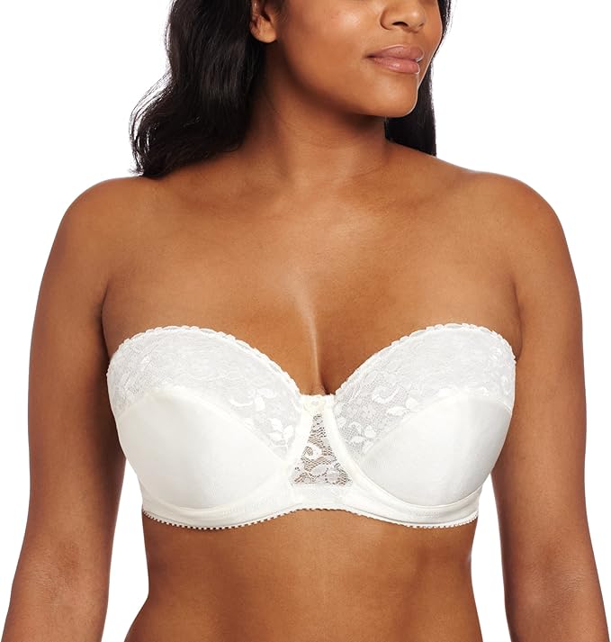 Carnival Women's Full Coverage Strapless Underwire Bra  Ivory Size 44B