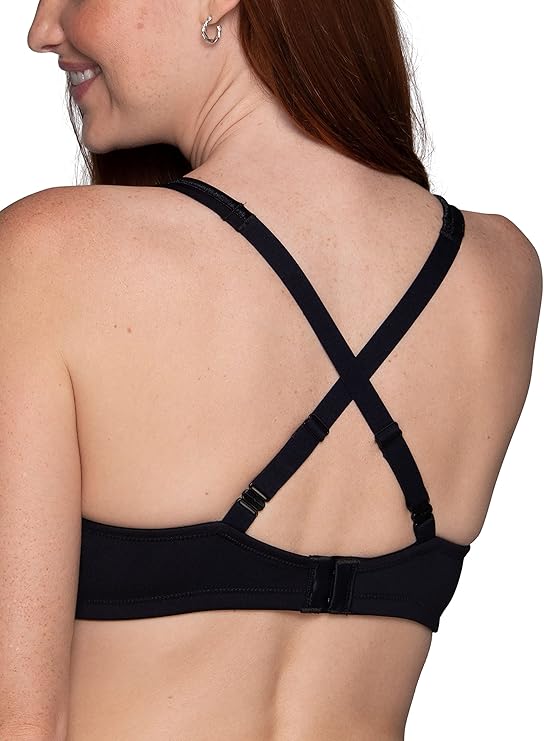 Vanity Fair Body Caress Full Coverage Wireless Bra  Midnight Black Size 40B