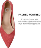 Journee Collection Women's Ninna High Stiletto Pointed Toe Pumps   Red Size 9.5