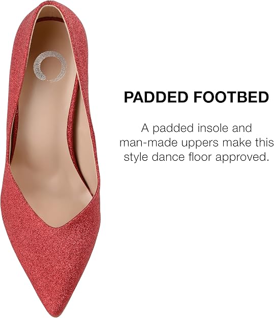 Journee Collection Women's Ninna High Stiletto Pointed Toe Pumps   Red Size 9.5