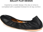 Journee Collection Women's Lindy Round Toe Ballet Flats  Color Black Size 6M