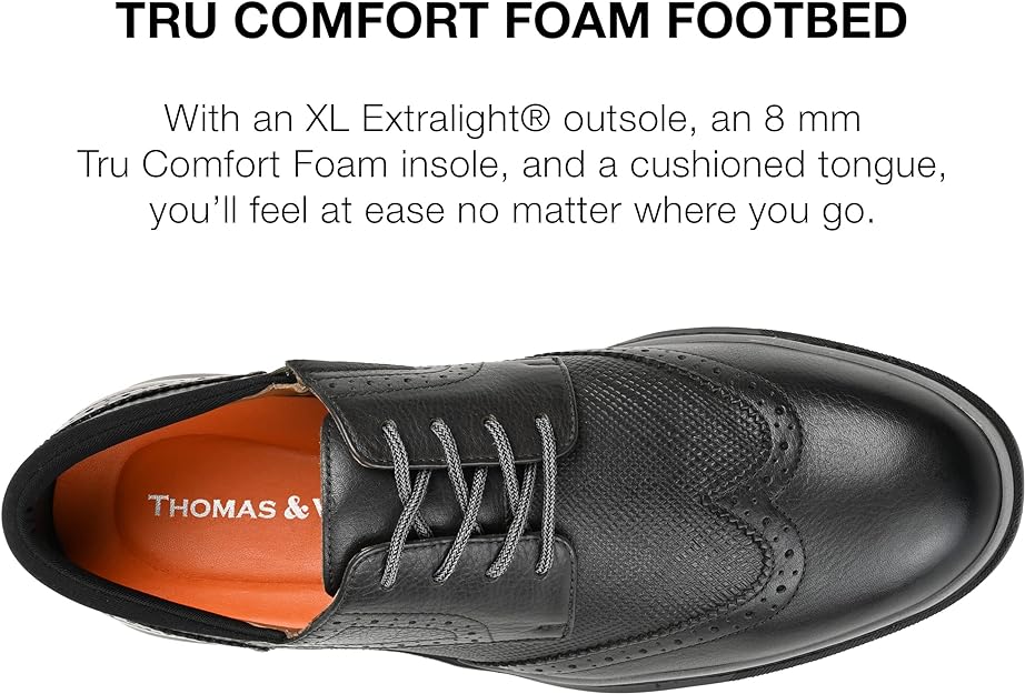 Thomas & Vine Men's Savage Oxford Dress Shoe   Color Charcoal Size 8.5M