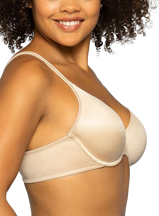 Vanity Fair Body Shine Full Coverage Underwire Bra  Damask Neutral Nude Size 38C