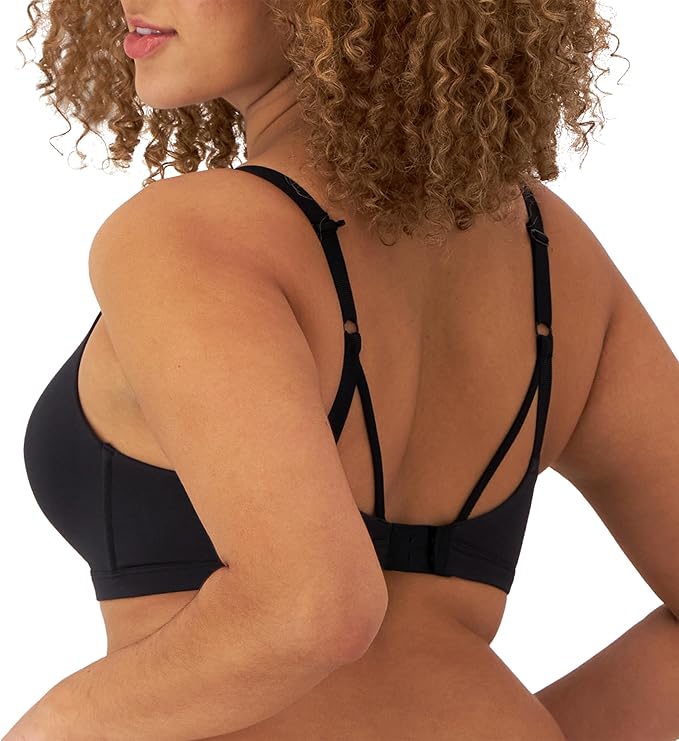 Maidenform Everyday Luxe T-Shirt Wireless Convertible Bra  Black Size 34C