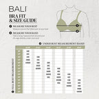 Bali One Smooth U Ultra Light Minimizer Underwire Bra  White Size 36C