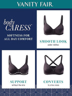 Vanity Fair Body Caress Full Coverage Wirefree Convertible Bra  Neutral Nude Size 34C