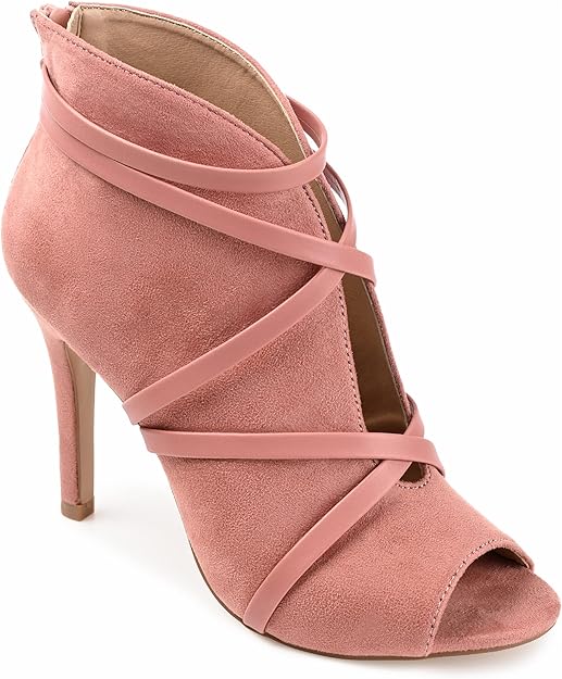 Journee Collection Women's Samara Booties  Blush Size 6